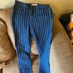 Striped Blue Jeans